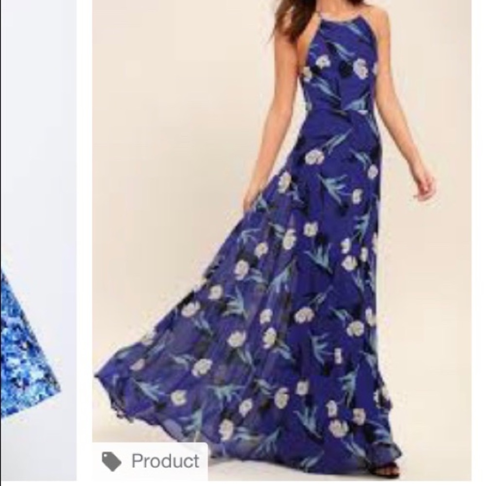 Lulu’s lace up maxi dress